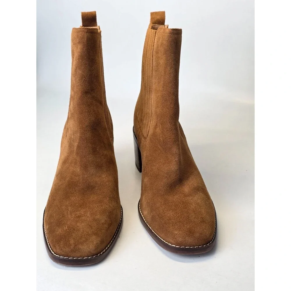 Nordstrom Nohazina-Lea Women's Boots Size 12 M Brown Suede‎ Leather Ankle Shoes